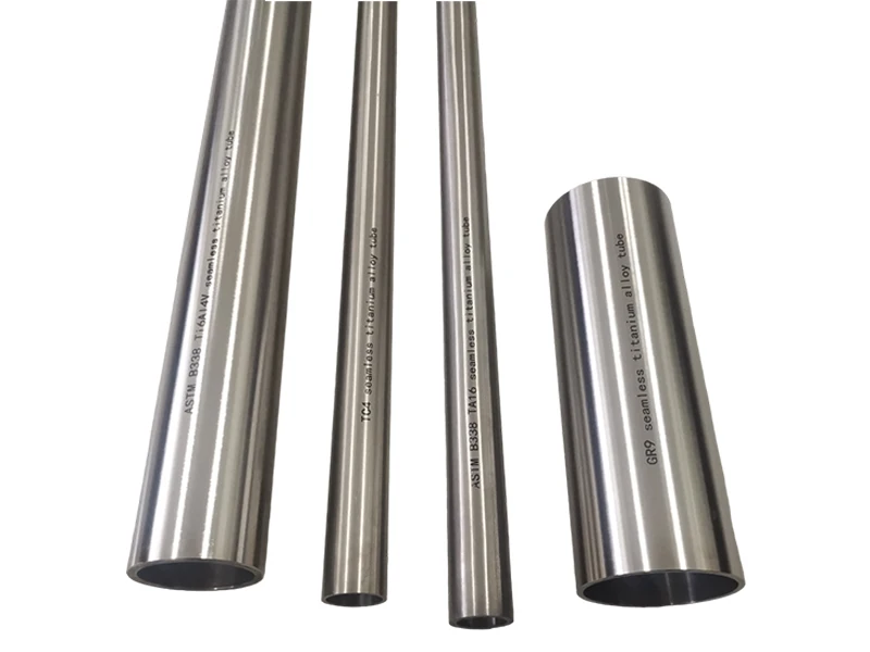ASTM B338 TA18 choksiz titanium qotishma trubkasi